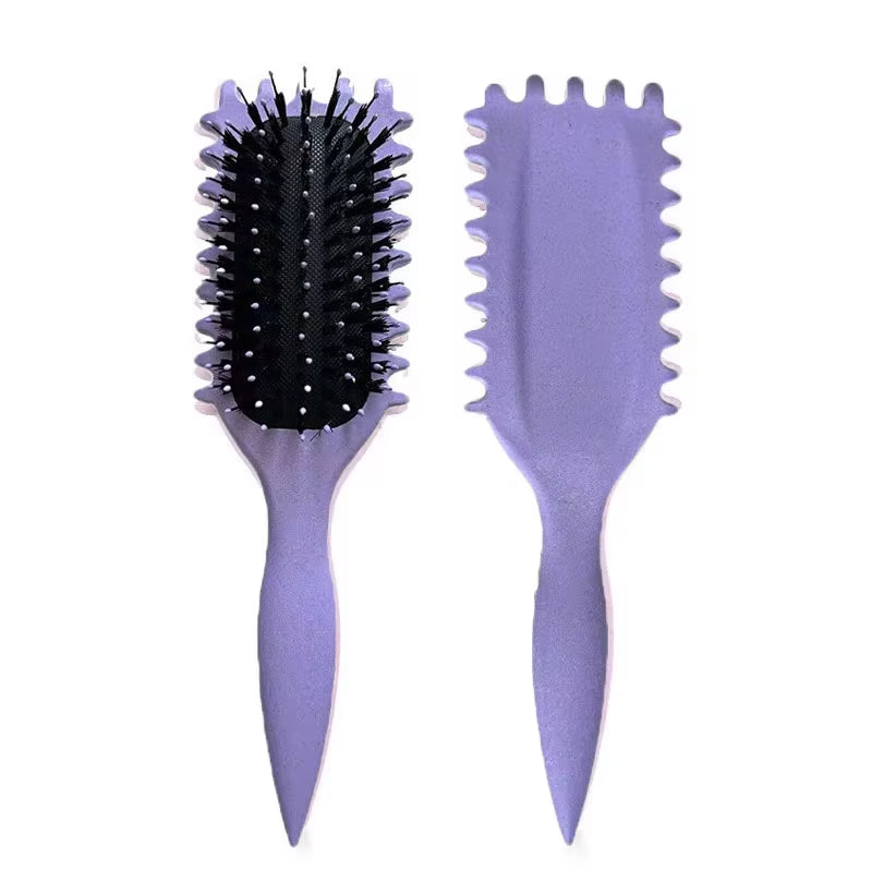 Women'S Hair Comb Hollow Shaped Curly Hair Comb Multi Functional Scalp Massage and Anti-Static Fluffy Hair Brush Hairstyle Tools